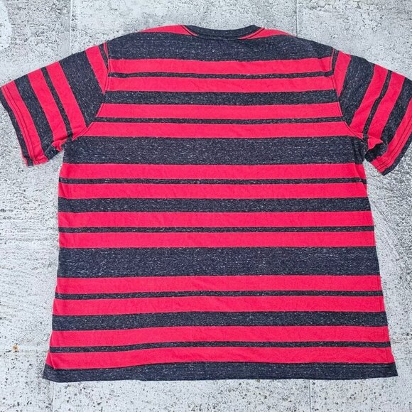 No Boundaries Men T Shirt Red Gray Striped Tee Short Sleeve Size XLXG - Picture 8 of 8